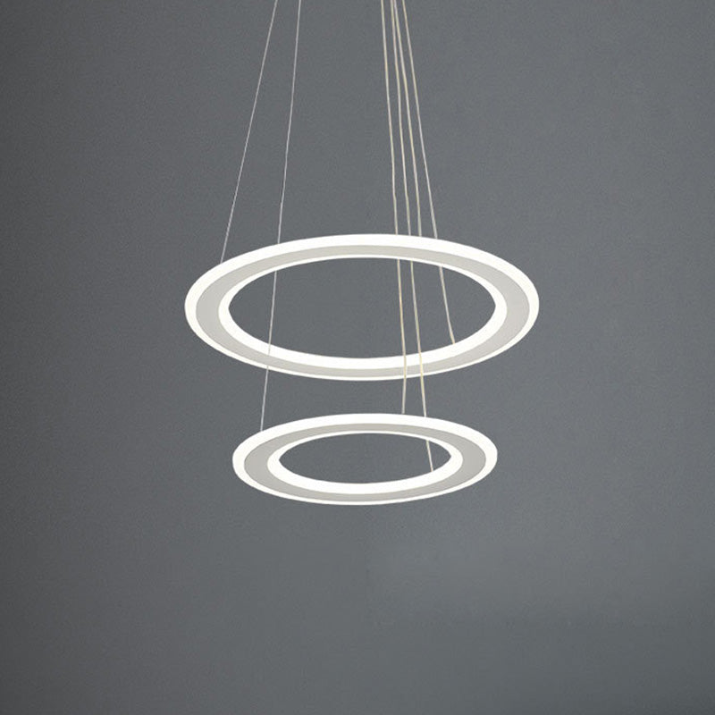 Luci a soffitto a sospensione di cristallo moderno lampadario a sospensione a più livelli per sala da pranzo