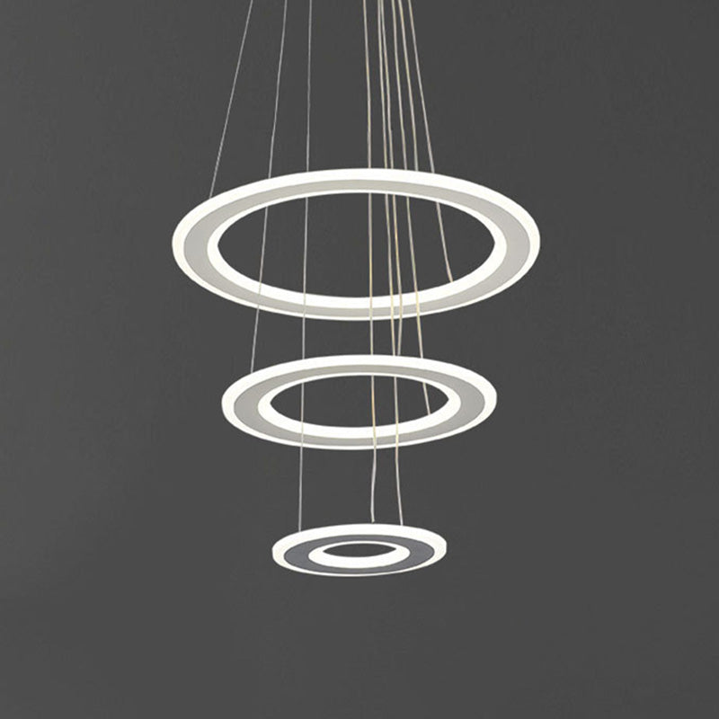 Luces de techo colgantes de cristal modernos Candelera colgante de niveles escalonados para el comedor