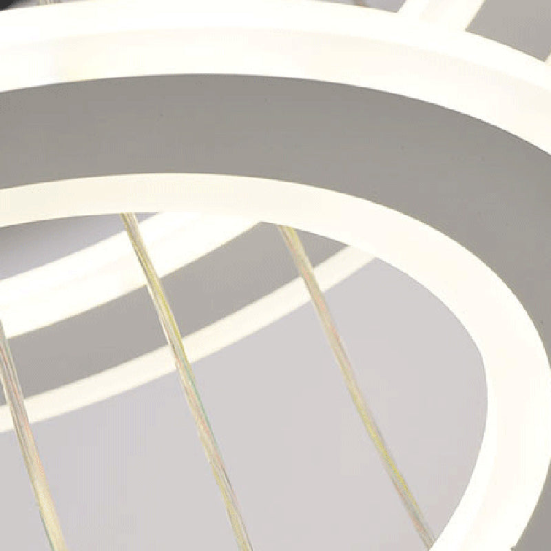 Luces de techo colgantes de cristal modernos Candelera colgante de niveles escalonados para el comedor