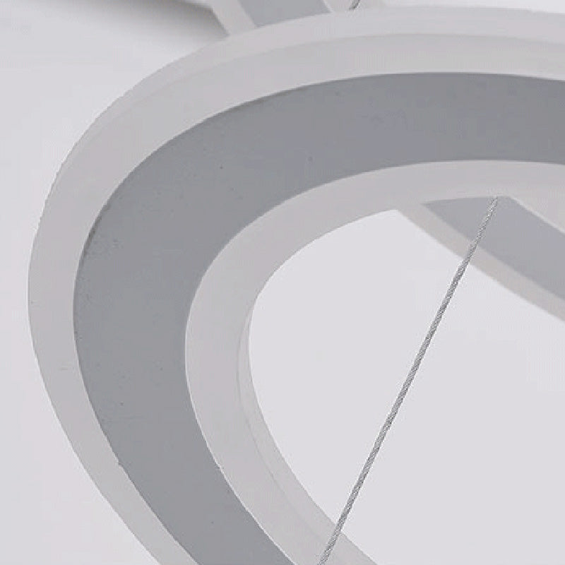 Luces de techo colgantes de cristal modernos Candelera colgante de niveles escalonados para el comedor