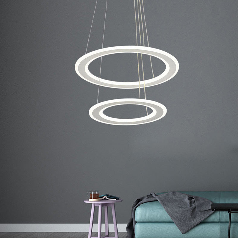 Luces de techo colgantes de cristal modernos Candelera colgante de niveles escalonados para el comedor