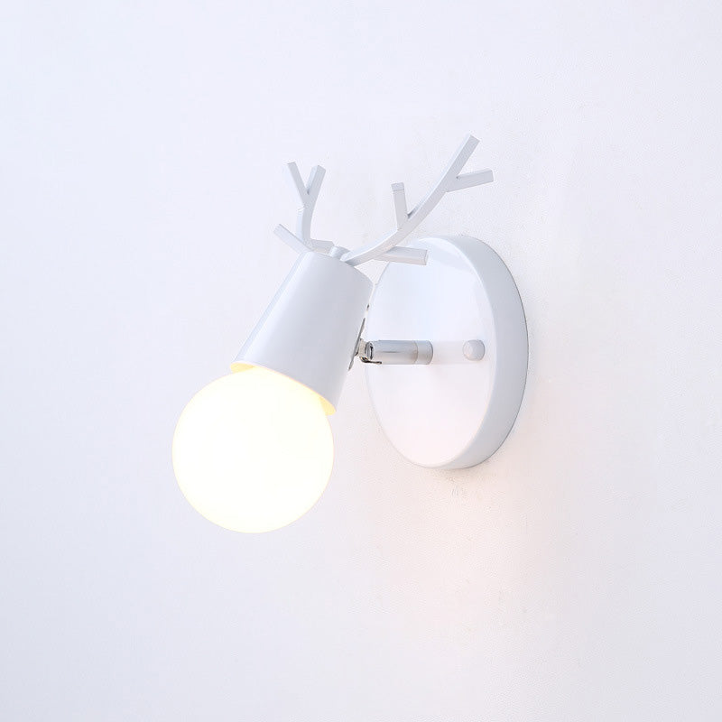 Moderner Stil 1-Licht-Wandmontage Leuchte Metallhirsch Wandleuchte Beleuchtung