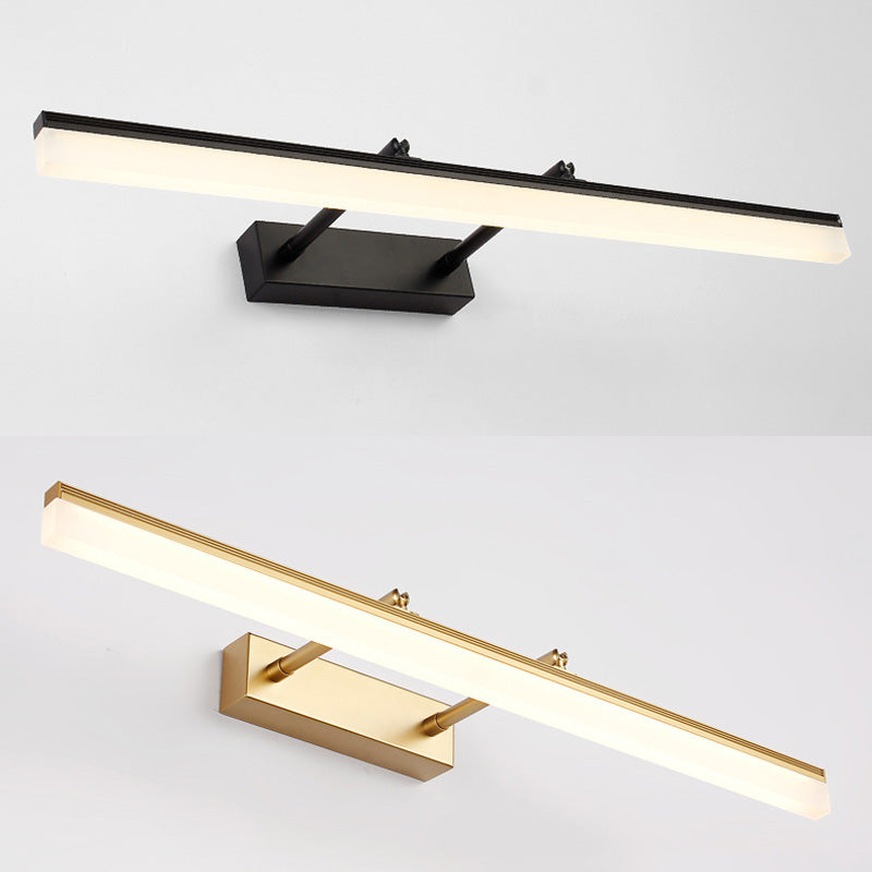 Metal linear Shade Swing Arm Wall Lights Modern 1 Head Wall Mount Fixture