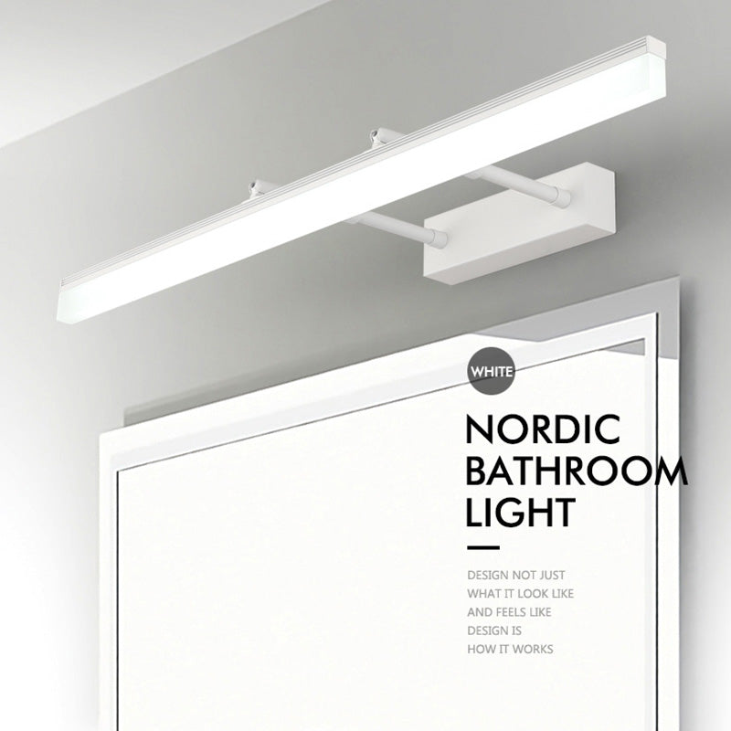 Metal linear Shade Swing Arm Wall Lights Modern 1 Head Wall Mount Fixture