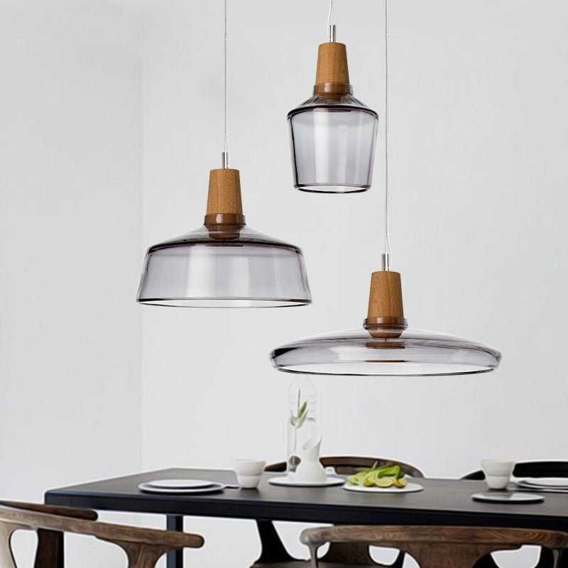 Bowl Pendant Lighting Industrial Ceiling Lights Glass 1 Light Pendant Lights