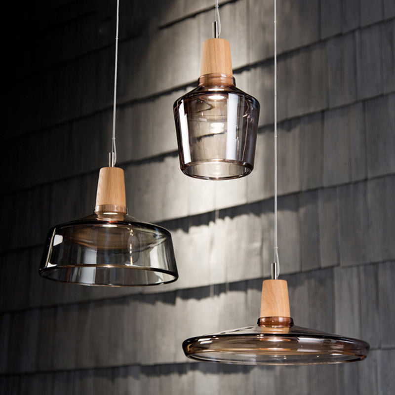 Bowl Pendant Lighting Industrial Ceiling Lights Glass 1 Light Pendant Lights