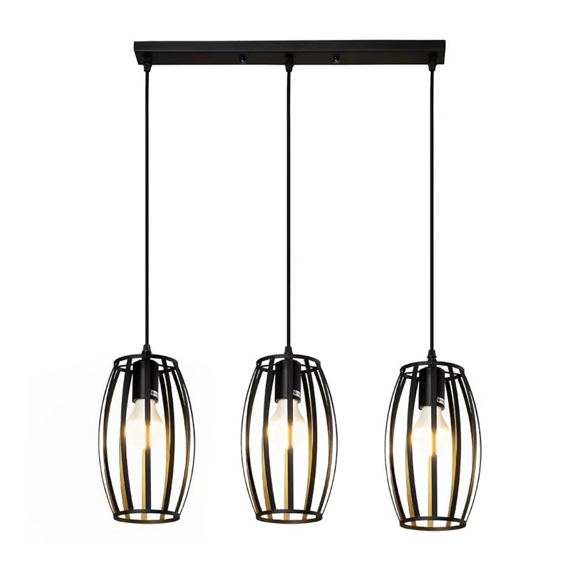 Cube Pendant Light Fixture Industrial Pendant Light Metal 1 Light Hanging Lights