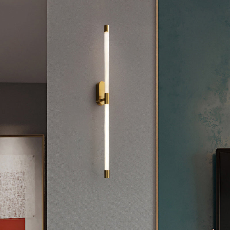 Lineaire wandkandelverlichting Moderne wandlamp metaal 1 lichte sconce verlichtingsbeveiliging