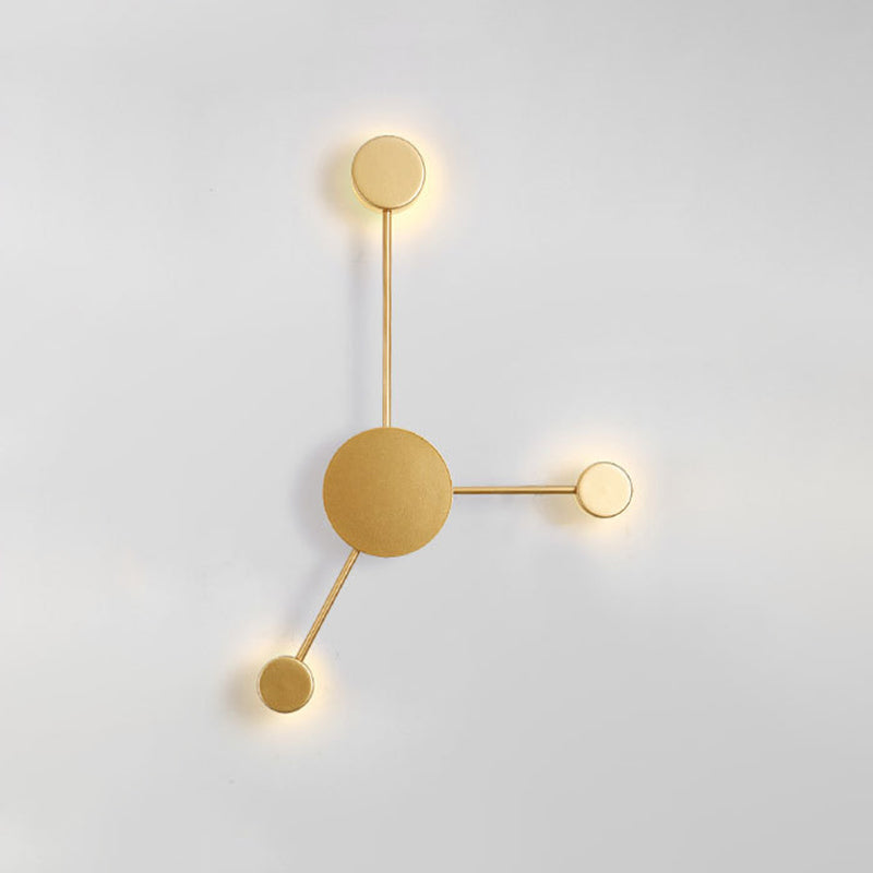 3 Light Linear Wall Light Fixtures Modern Wall Sconce Lighting Metal Sconce Light