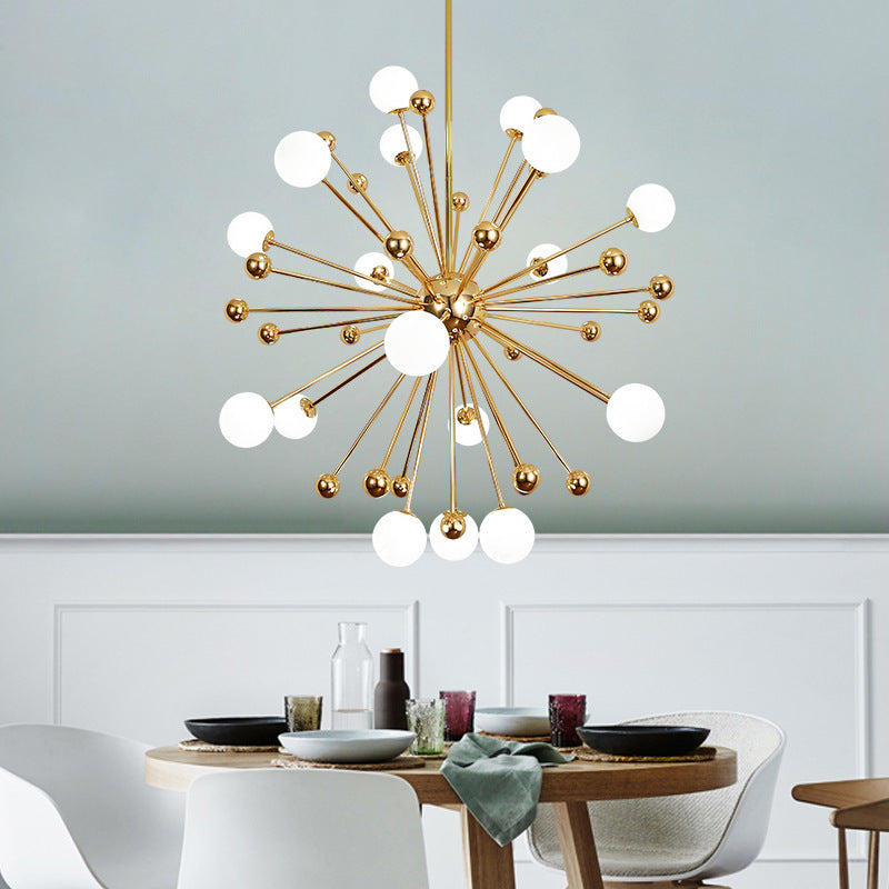 Modern Style Spray Chandelier Lighting Fixtures Glass Multi-heads Chandelier Light