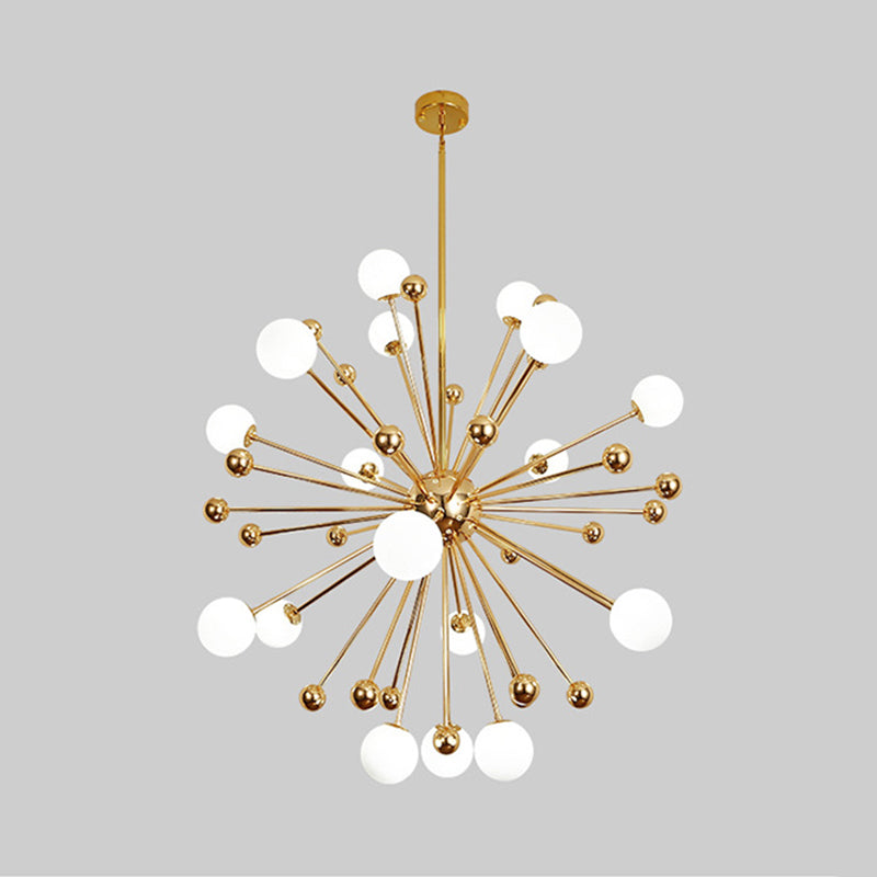 Modern Style Spray Chandelier Lighting Fixtures Glass Multi-heads Chandelier Light