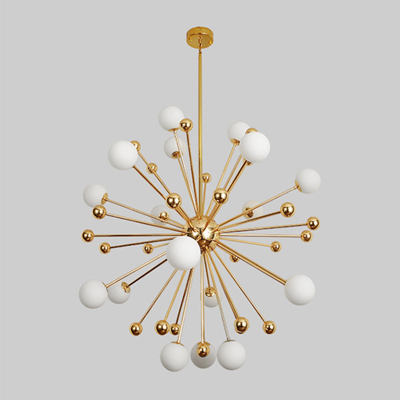 Modern Style Spray Chandelier Lighting Fixtures Glass Multi-heads Chandelier Light