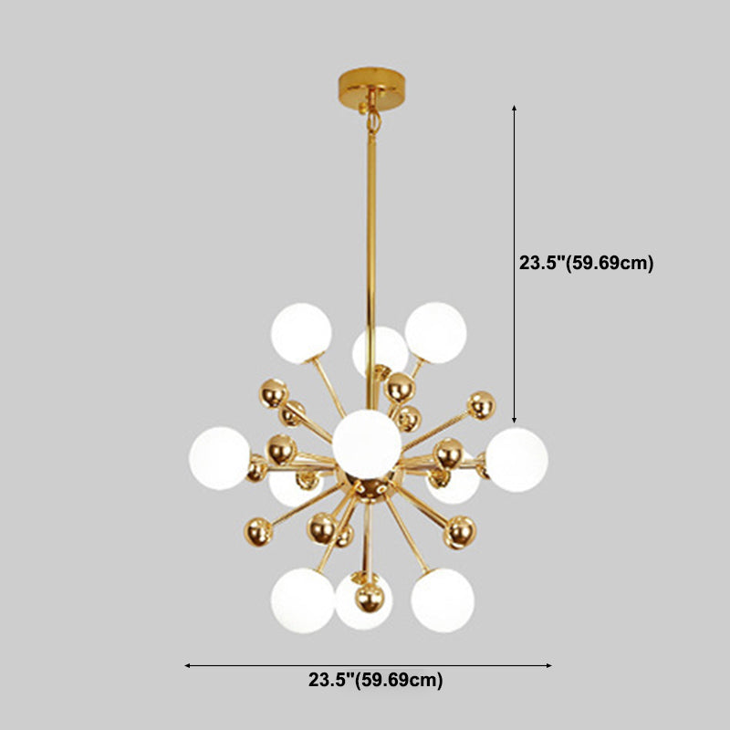 Modern Style Spray Chandelier Lighting Fixtures Glass Multi-heads Chandelier Light