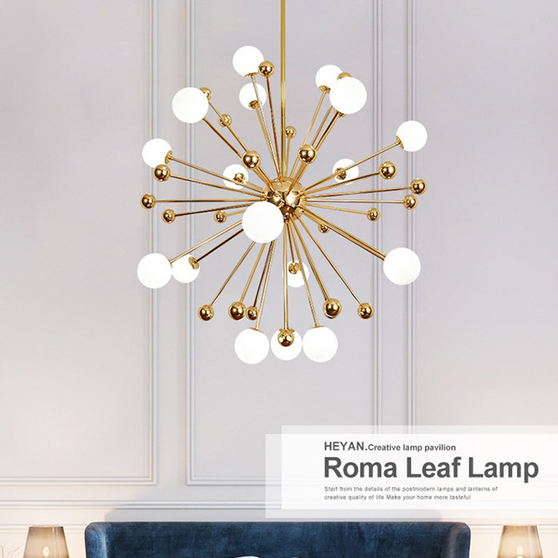 Modern Style Spray Chandelier Lighting Fixtures Glass Multi-heads Chandelier Light