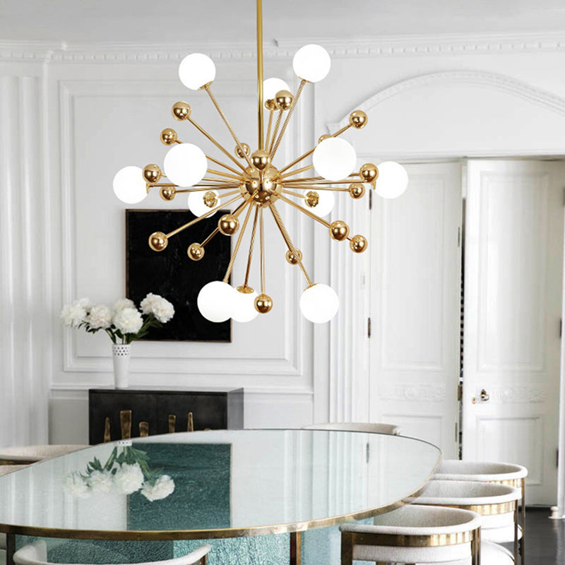 Modern Style Spray Chandelier Lighting Fixtures Glass Multi-heads Chandelier Light