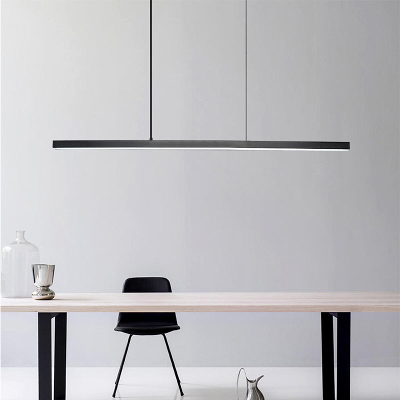 Nordic Simple Modern Style LED Hanging Island Pendant Light for Dining Room Office