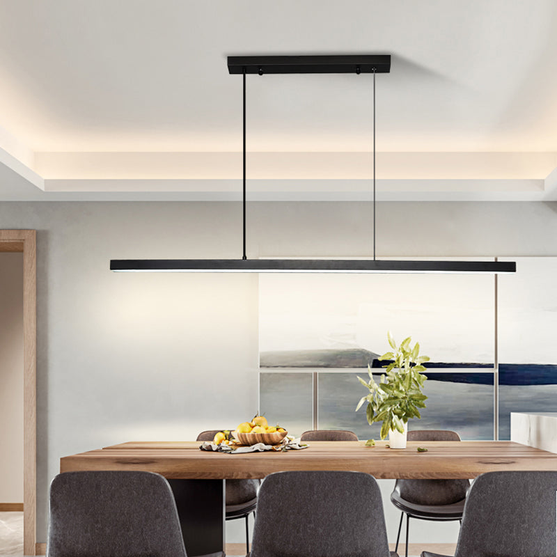 Nordic Simple Modern Style LED Hanging Island Pendant Light for Dining Room Office