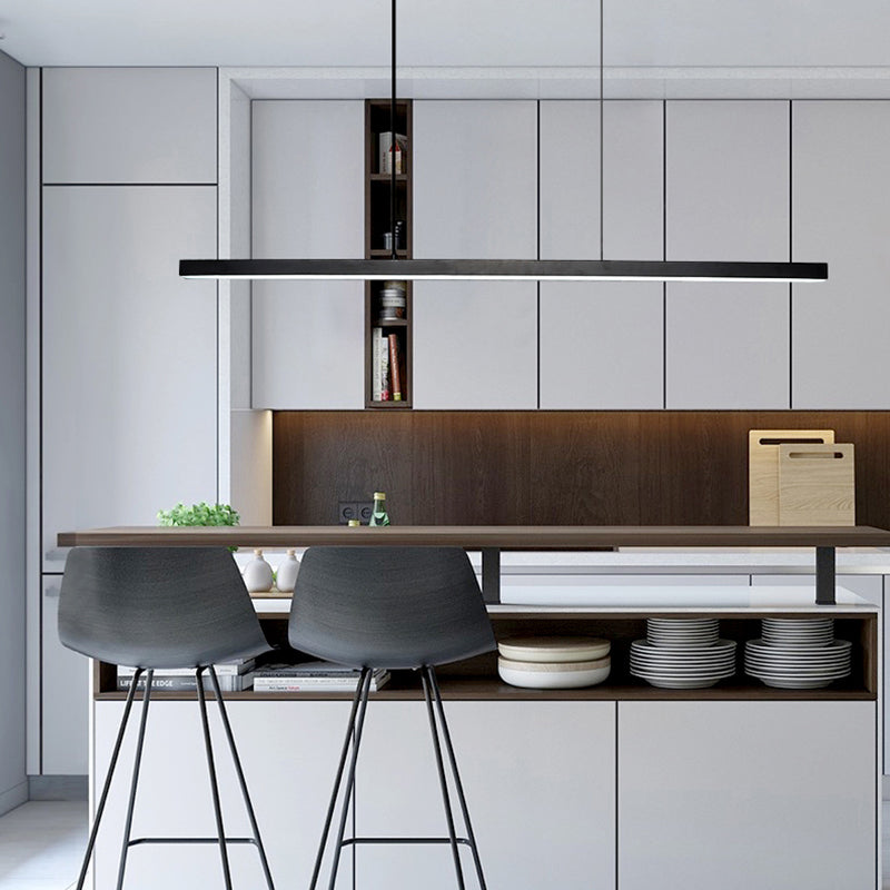 Nordic Simple Modern Style LED Hanging Island Pendant Light for Dining Room Office