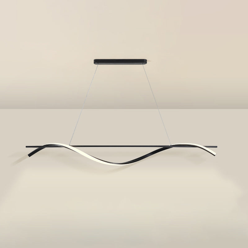 Simple Characteristic Modern Style LED Hanging Island Pendant Light for Dining Room