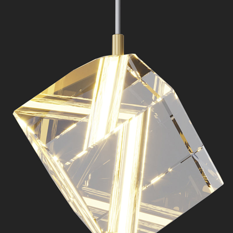 Simple Light Luxury Style LED Hanging Island Pendant Light for Dining Room