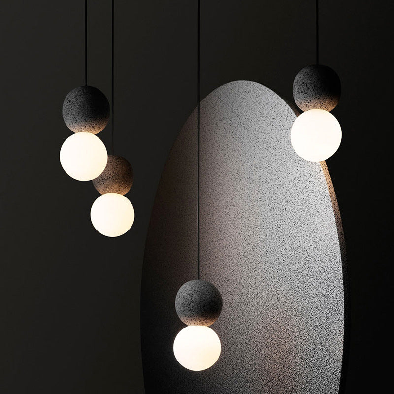 Zementkugel Suspension Licht moderner Stil 1 leichte hängende Leuchten