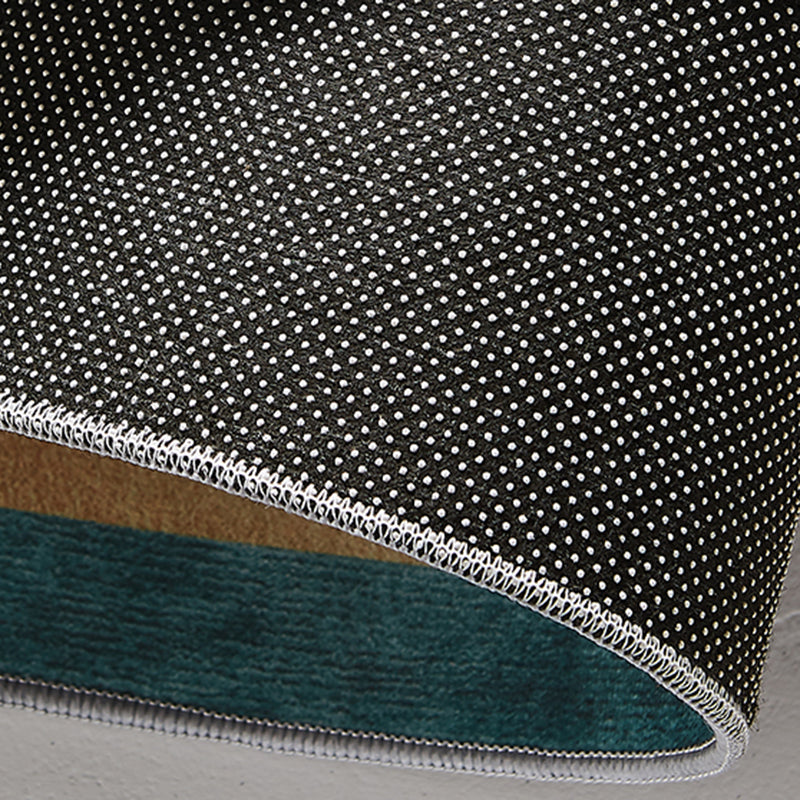 Grey Tone Ink Traces Rug Polyester Carpet Casual Anti-Slip Backing Indoor Rug for Home Decoration