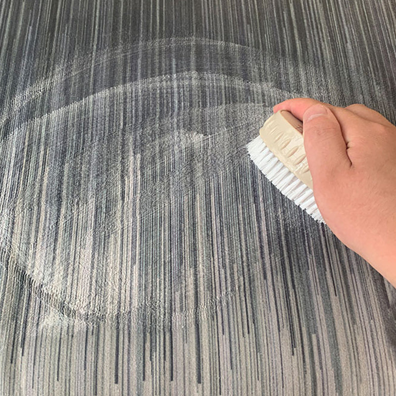 Tapis de zone nordique de ton blanc, tapis fleuri de couleur Polyester, tapis à support antidérapant pour la décoration de la maison