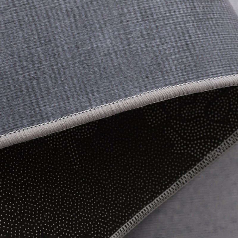 Solid Color Home Decoration Carpet Simplicity Feather Area Rug Polyester with Non-Slip Backing Rug