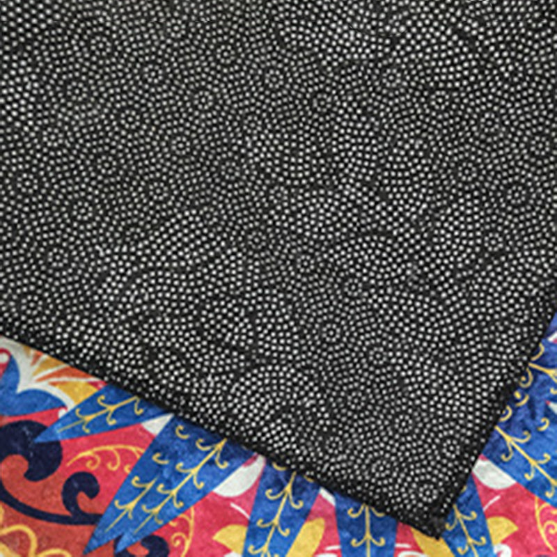 Tapis imprimé en or floral de luxe