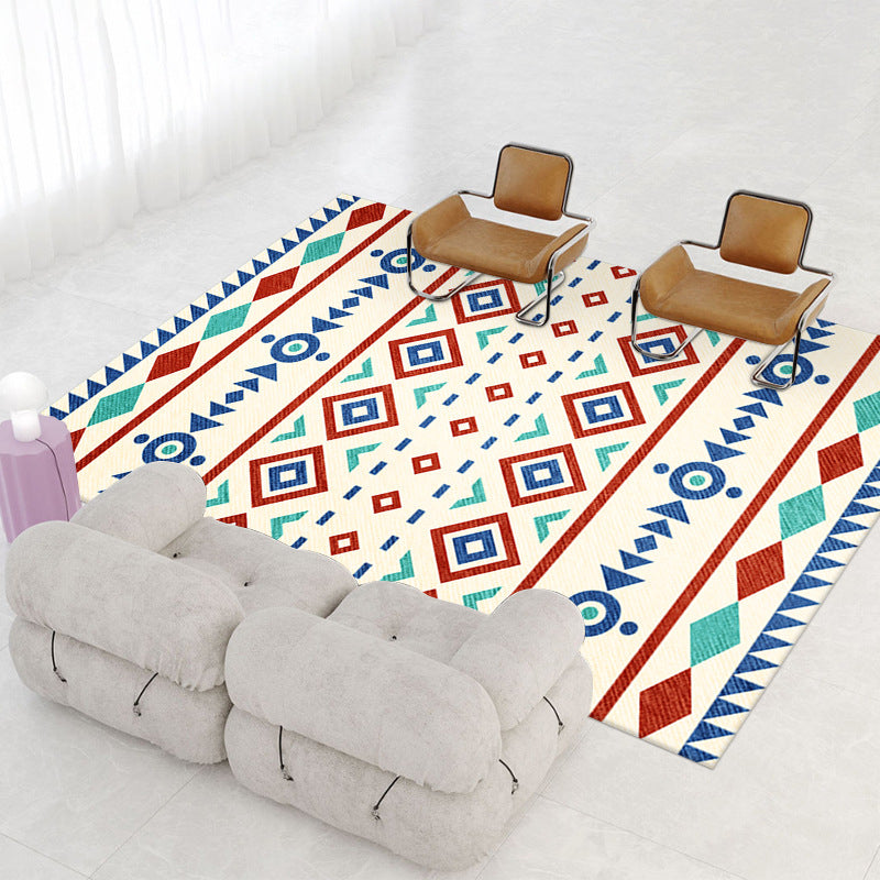 Multi-Color Americana Teppich kreativer Stammesmuster Teppich Friendliger waschbarer Teppich für Wohnzimmer