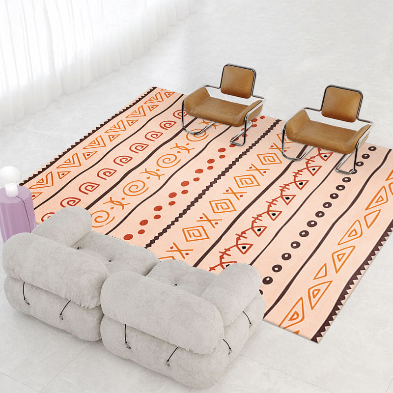 Multi-Color Americana Rug Creative Tribal Pattern Rug Friendly Washable Carpet for Living Room