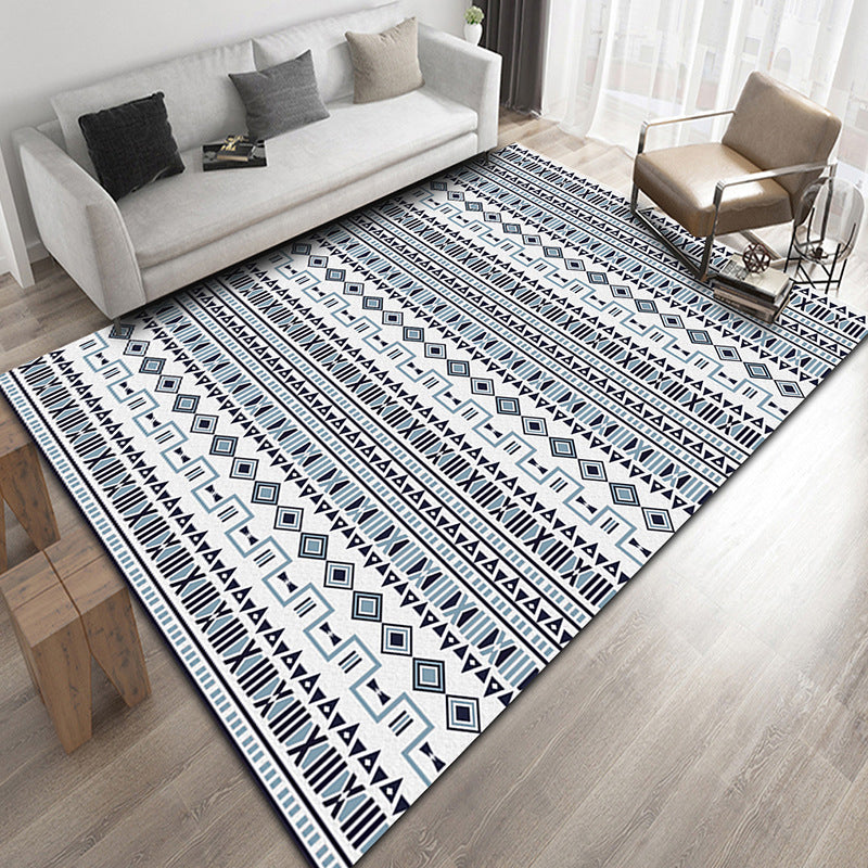 Victoria Boho-Chic Rug Tribal Symbols Area Pleinet Carpet Adouciable Tapis lavable pour le salon