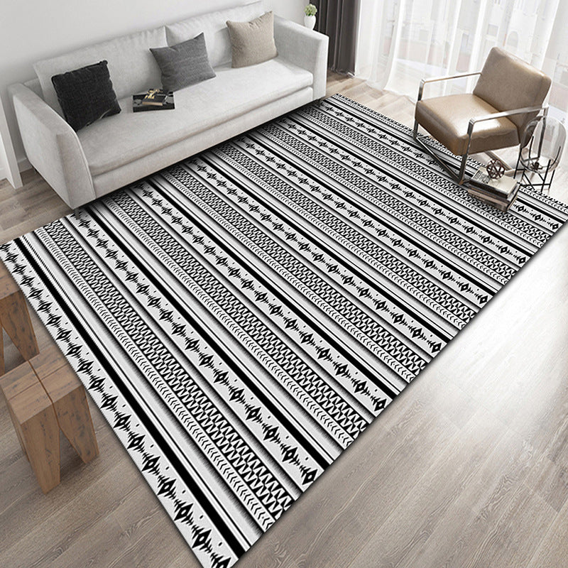 Victoria Boho-Chic Rug Tribal Symbols Area Pleinet Carpet Adouciable Tapis lavable pour le salon