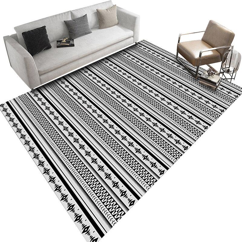 Victoria Boho-Chic Rug Tribal Symbols Area Carpet Friendly Washable Carpet for Living Room