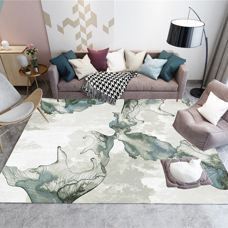 Color Mixed Home Decor Carpet Causal Color Blooming Area Rug Polyester with Stain Resistant Rug
