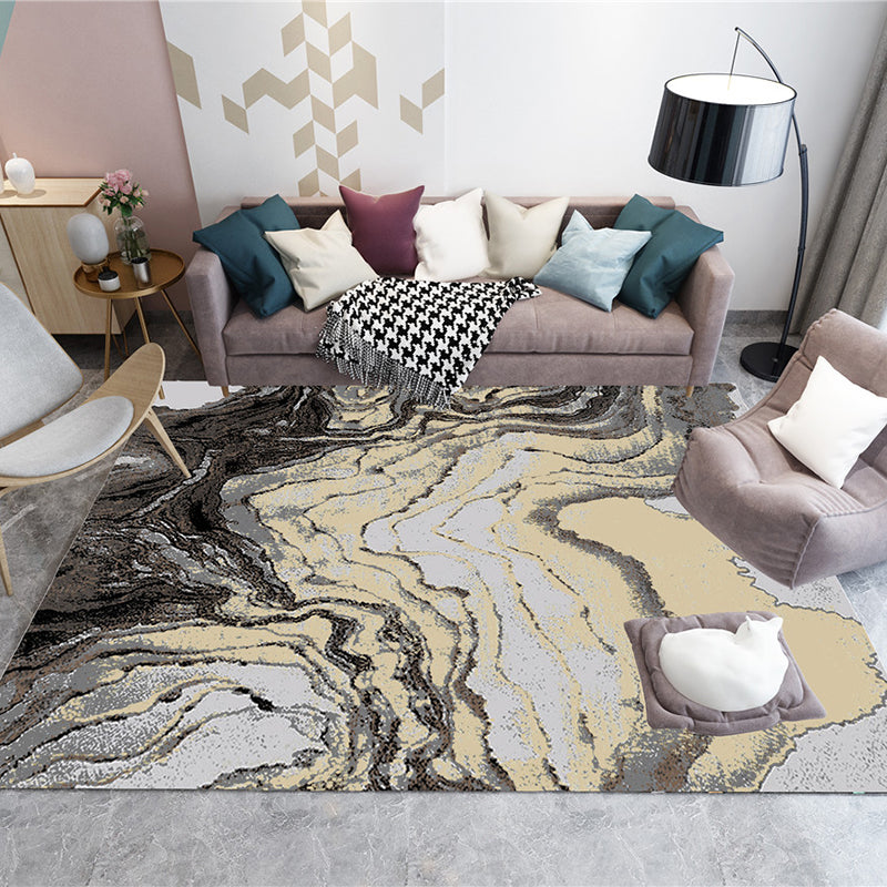 Kleur gemengd woondecoratietapijt Causale kleur bloeiend vloerkleed Polyester met vlekbestendig vloerkleed