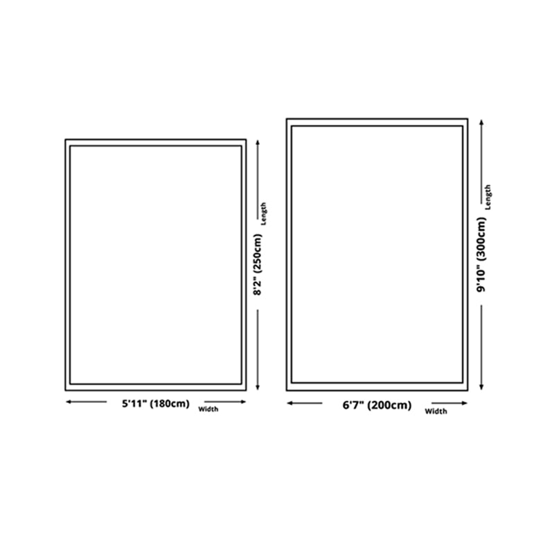 Blue Tone Modern Indoor Rug Polyester Abstract Print Carpet Non-Slip Backing Rug for Home Decoration