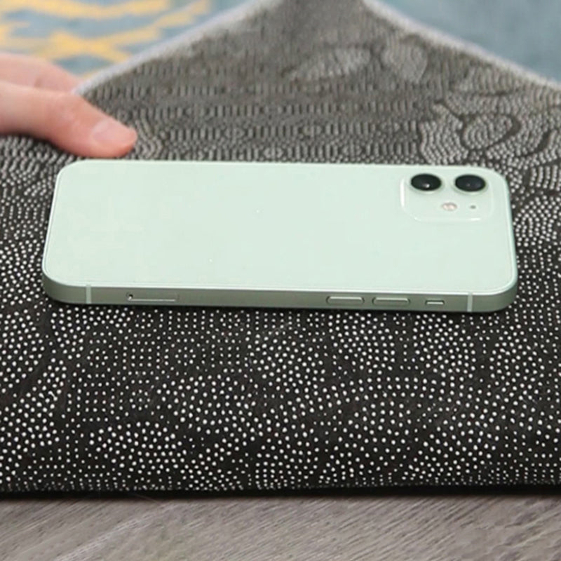 Blue Tone Modern Indoor Rug Polyester Abstract Print Carpet Non-Slip Backing Rug for Home Decoration