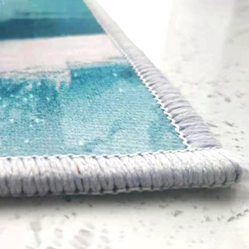 Elegant Color Mixed Calming Carpet Polyester Gradient Indoor Rug Stain Resistant Rug for Home Decor