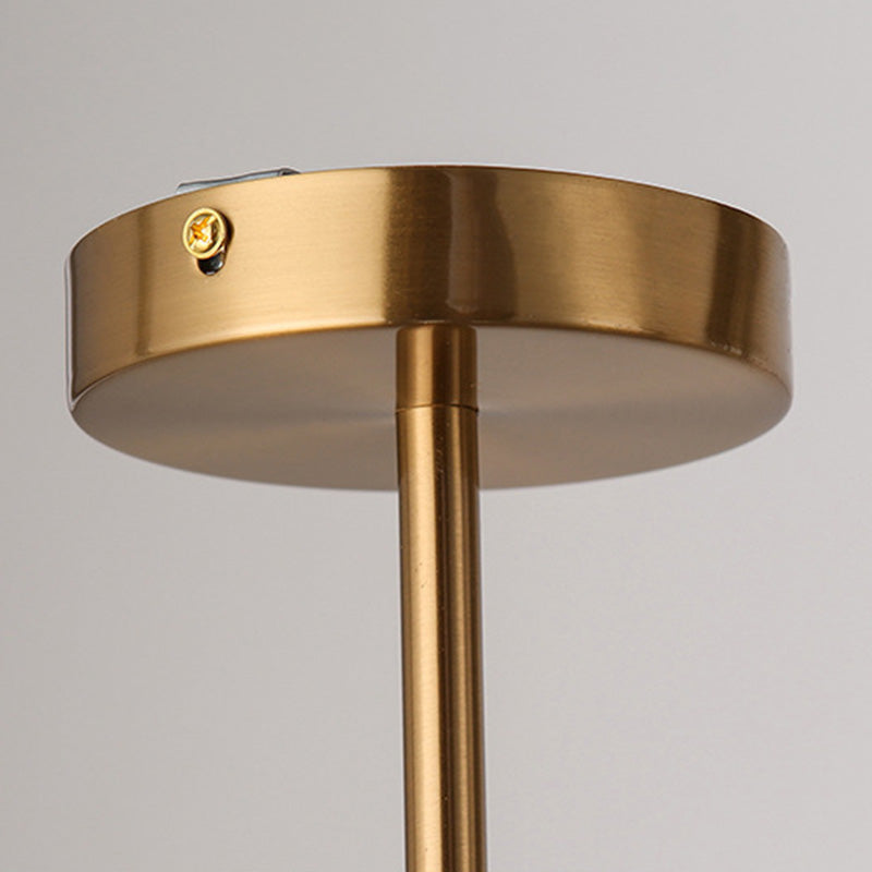 Luce a soffitto sferico dell'isola contemporanea in vetro oro isola a sospensione Luce