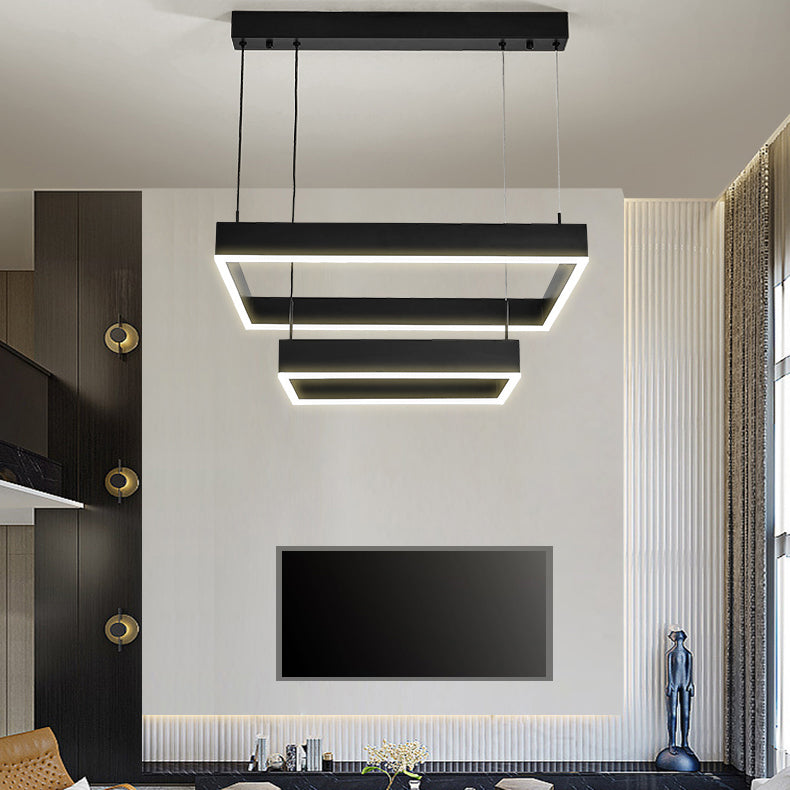 Luz de lujo moderno moderno simple led encogedor led lámpara luz para sala de estar comedor