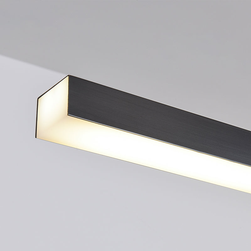 Lampada dell'isola a ciondolo lineare Lampada dell'isola lampadario di illuminazione moderna