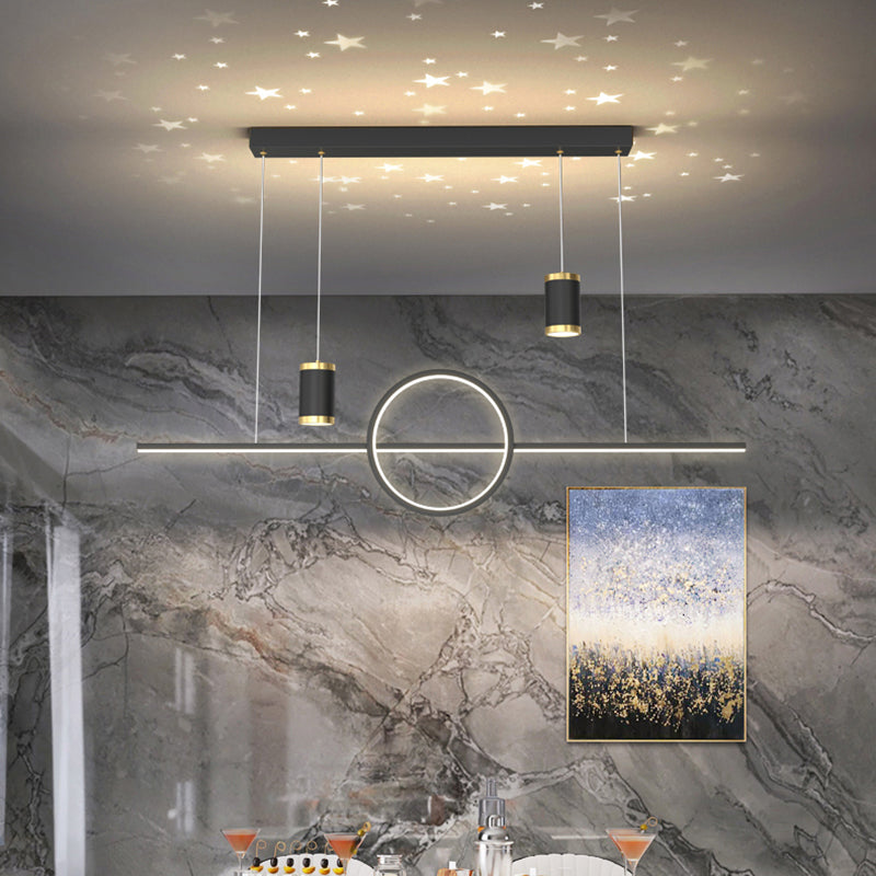 Contemporary Kitchen Pendant Lights Linear Chandelier Island Light Fixtures