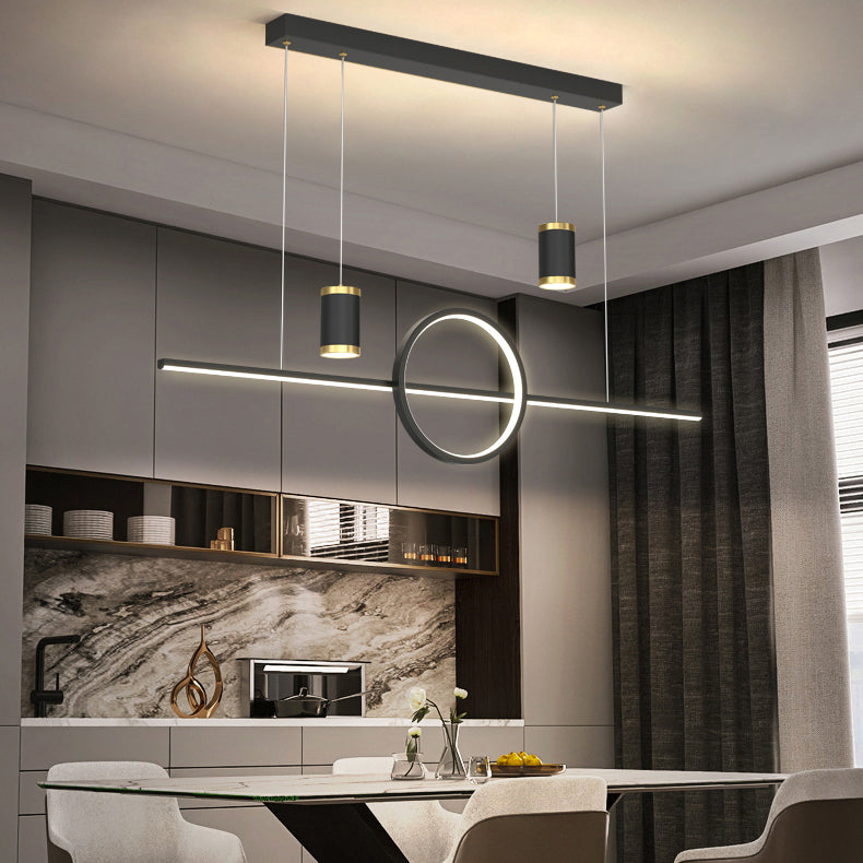 Contemporary Kitchen Pendant Lights Linear Chandelier Island Light Fixtures