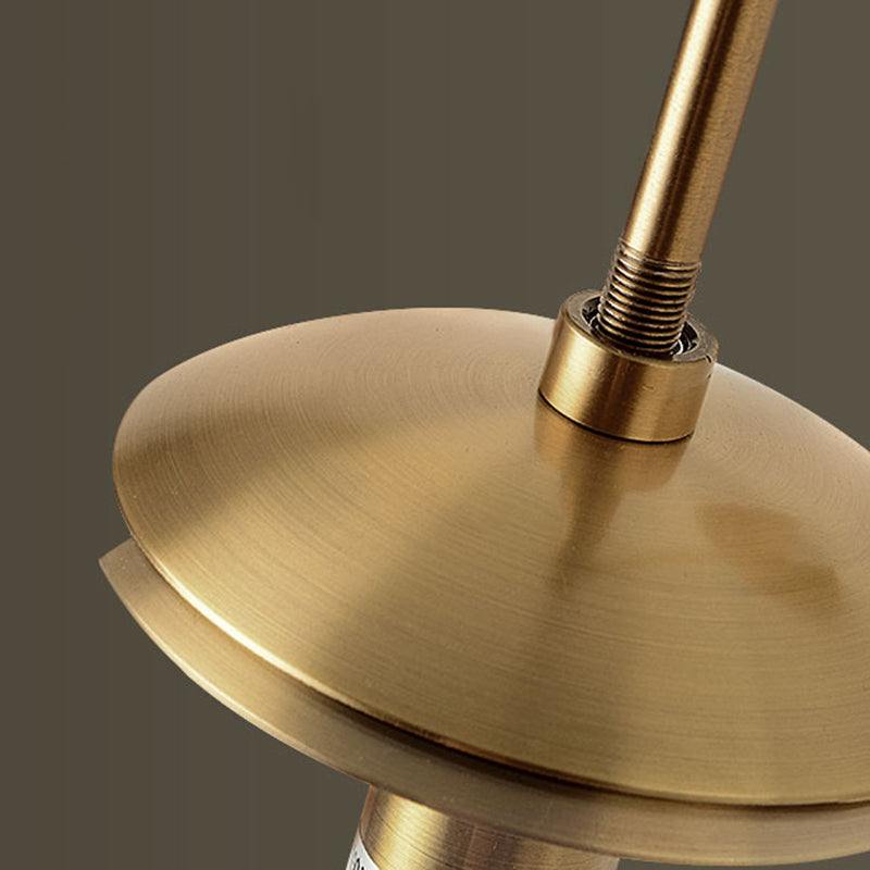 Modern Artistic Hanging Wall Lamp Copper Globe Wall Light with Glass Shade