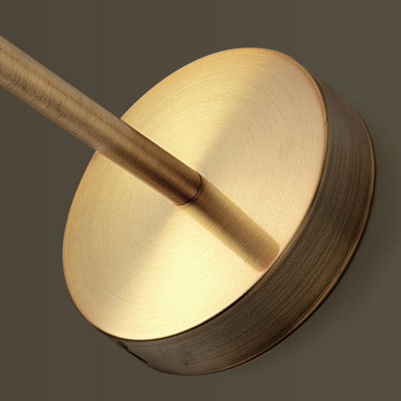 Modern Artistic Hanging Wall Lamp Copper Globe Wall Light with Glass Shade