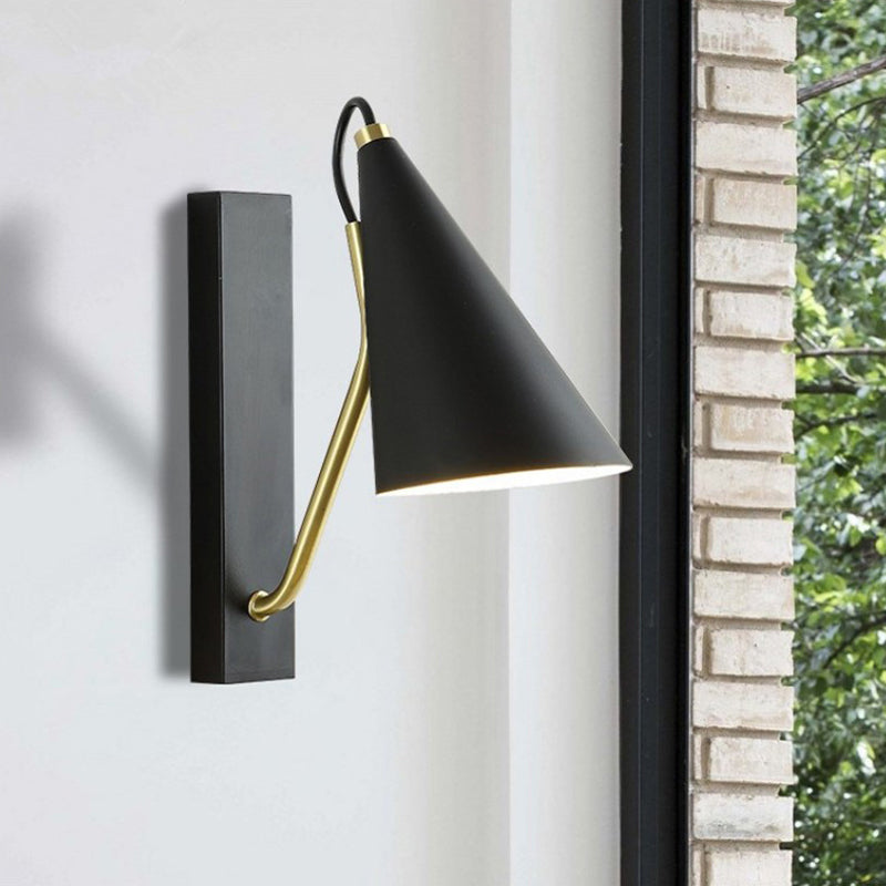 Tapered Wall Sconce Lighting Modern Wall Lamp Metal 1 Light Sconce Light