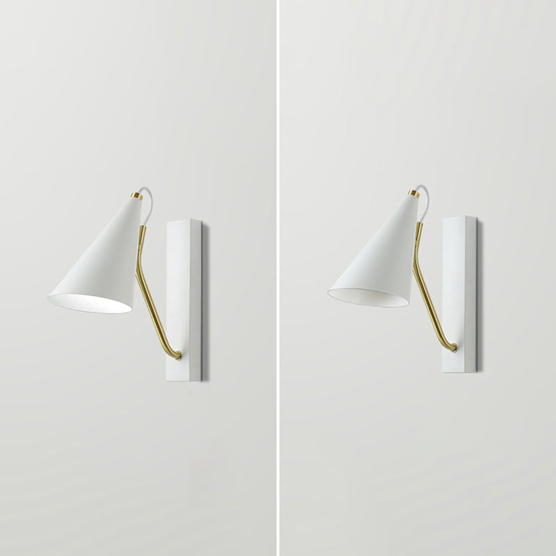 Tapered Wall Sconce Lighting Modern Wall Lamp Metal 1 Light Sconce Light