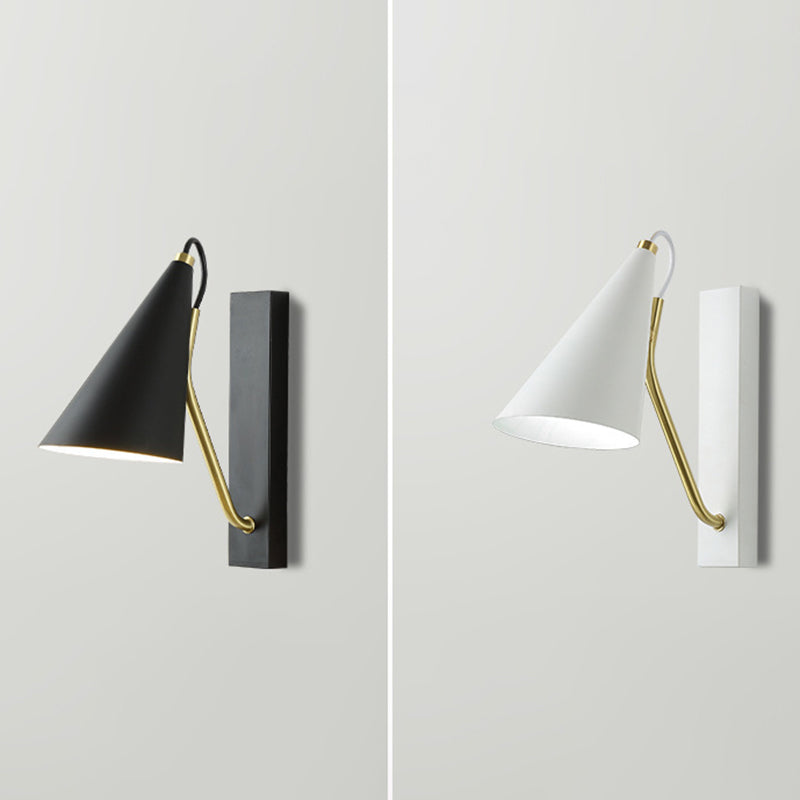 Tapered Wall Sconce Lighting Modern Wall Lamp Metal 1 Light Sconce Light