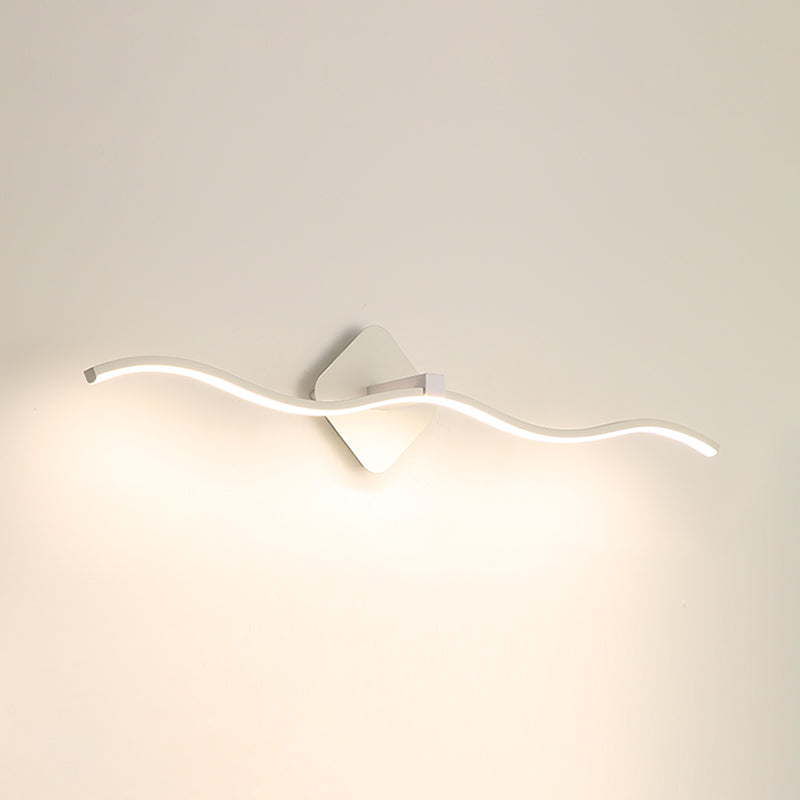 Modern Simple Fashion Style Linear Shade Wall Sconce Metal 1 Light Sconces